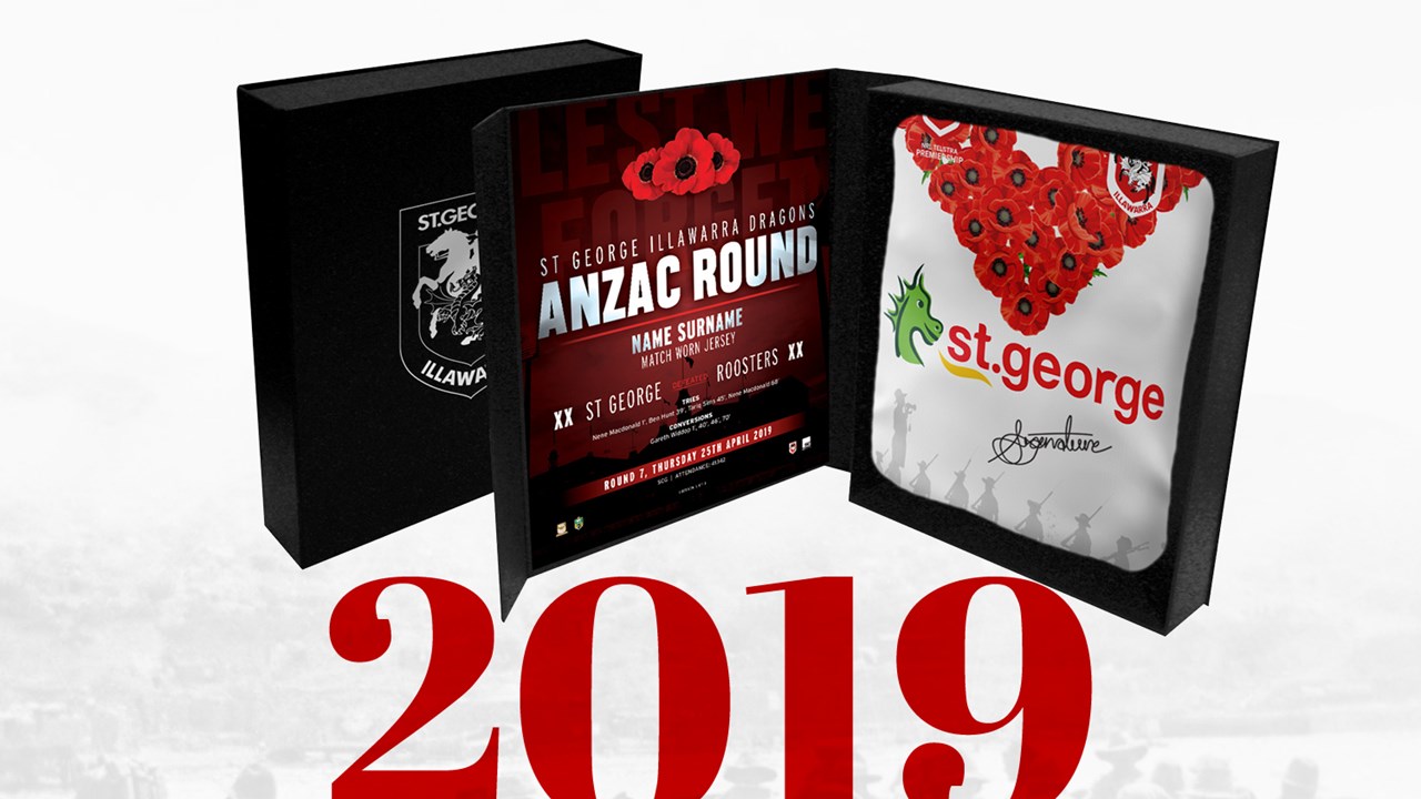 AUCTION, Player worn & signed Anzac Jerseys