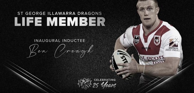 Ben Creagh: St George Illawarra Dragons Life Member