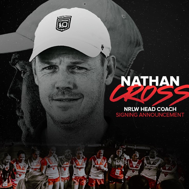 Dragons appoint Nathan Cross as NRLW Head Coach