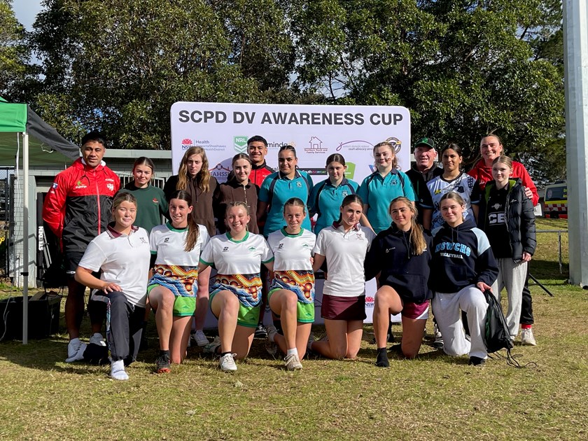 Michael Molo, Sione Finau & Tara McGrath-West pay a visit to the gala day.