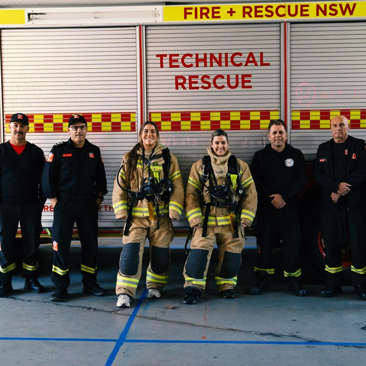NRLW star Browne pays visit to Wollongong Fire Station
